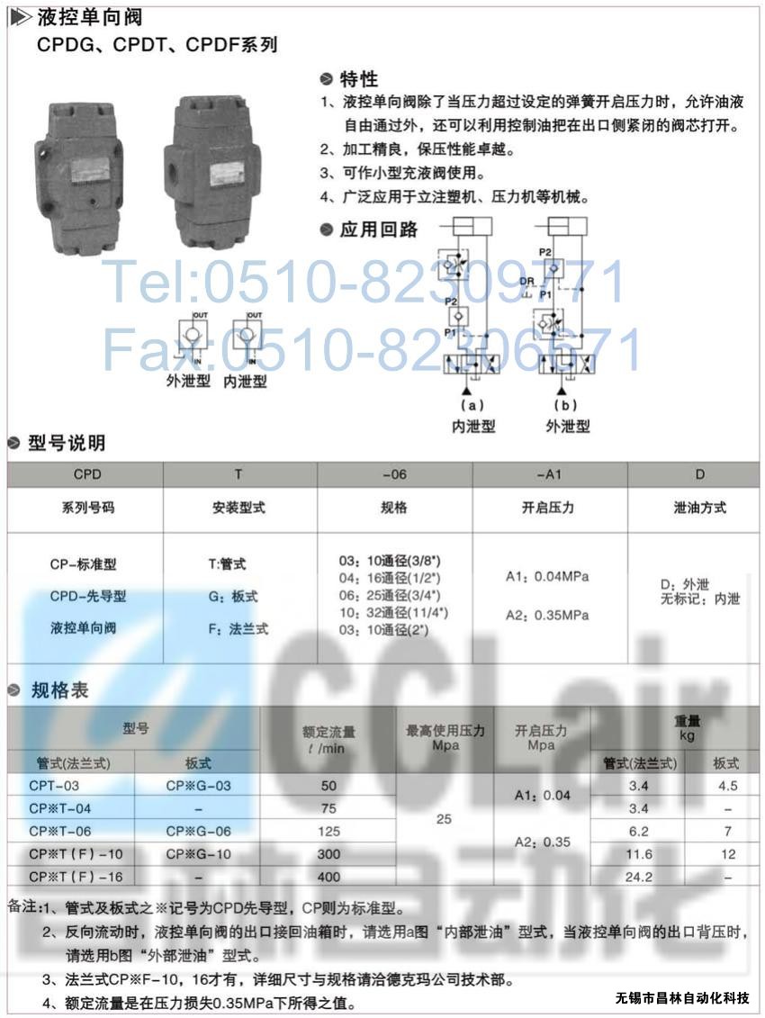 CPDT-03-A2，CPDT-04-A2，CPDT-06-A2，CPDT-10-A2，YUKEN液控單向閥價(jià)格,油研液控單向閥,液控單向閥生產(chǎn)廠家,