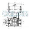 GUQ-10(G)，GUQ-16(G)，GUQ-20(G)，GUQ-25(G)，GUQ-32(G)，氣動高真空球閥