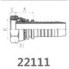 22111-04-04,22111-06-06,22111-08-08,22111-16-16,22111-24-24W,22111-32-32W,扣壓式軟管接頭