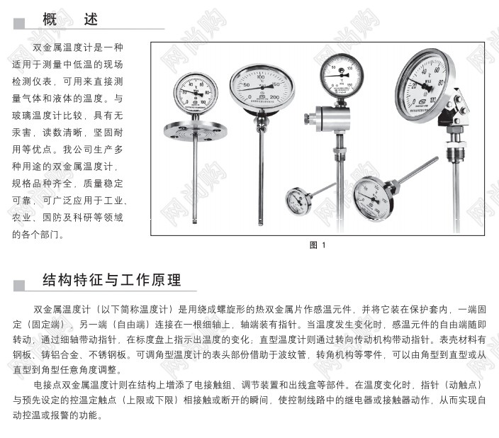 WSS系列雙金屬溫度計WSS-301