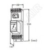 MMH-110/MMH-130/MMH-210/MMH-230,最大負載10A、30A 可更換元件避雷器