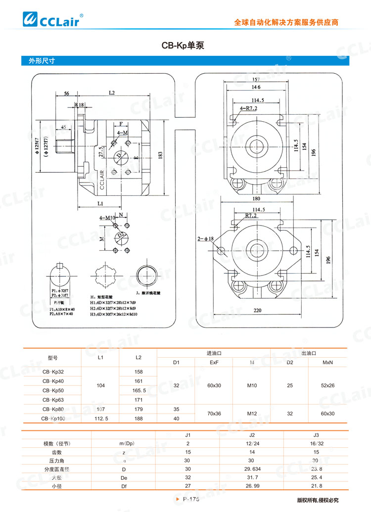 CB-Kp系列齒輪泵-2