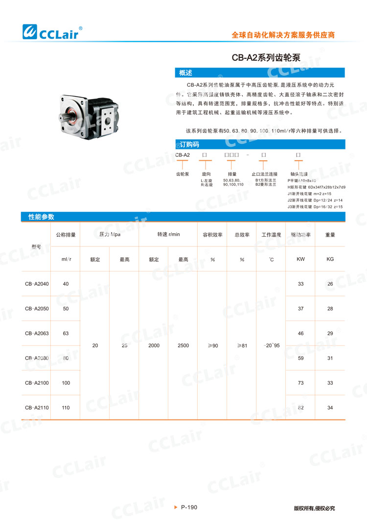 CB-A2系列齒輪泵-1