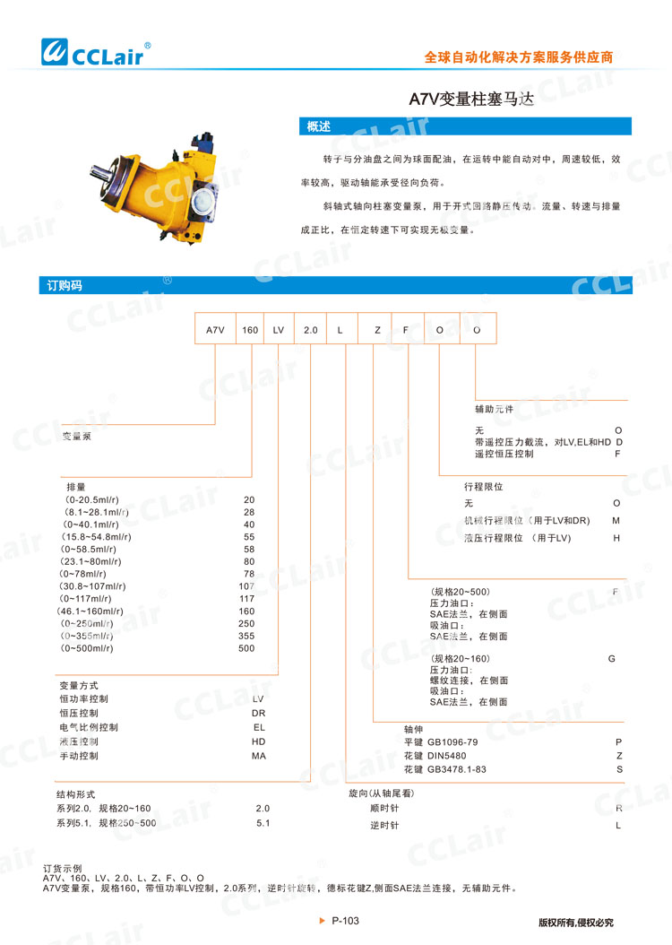 A7V變量柱塞泵馬達-1