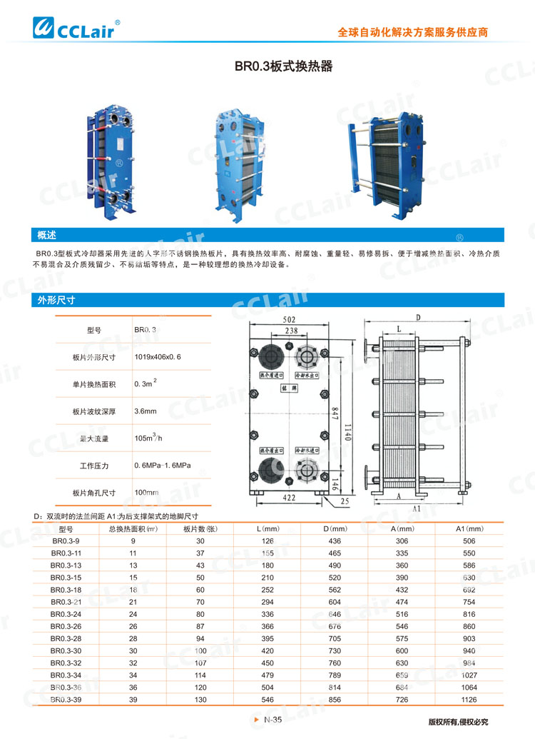 BR0 3板式換熱器