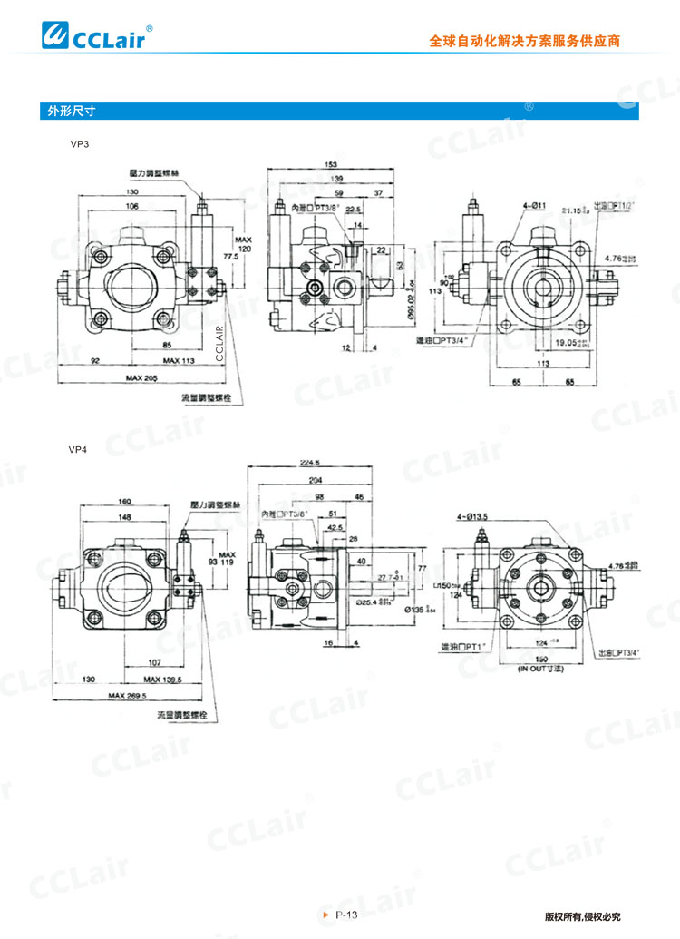 VP3、VP4系列中壓變量葉片泵-2