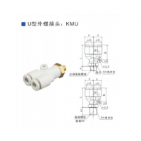 SMC型外螺接頭KMU03-M3，KMU23-M3，KMU03-M5，KMU23-M5，KMU04-M3，KMU04-M5，KMU04-M6，KMU04-01S，KMU06-M3，KMU06-M5，KMU06-M6，KMU06-01S，